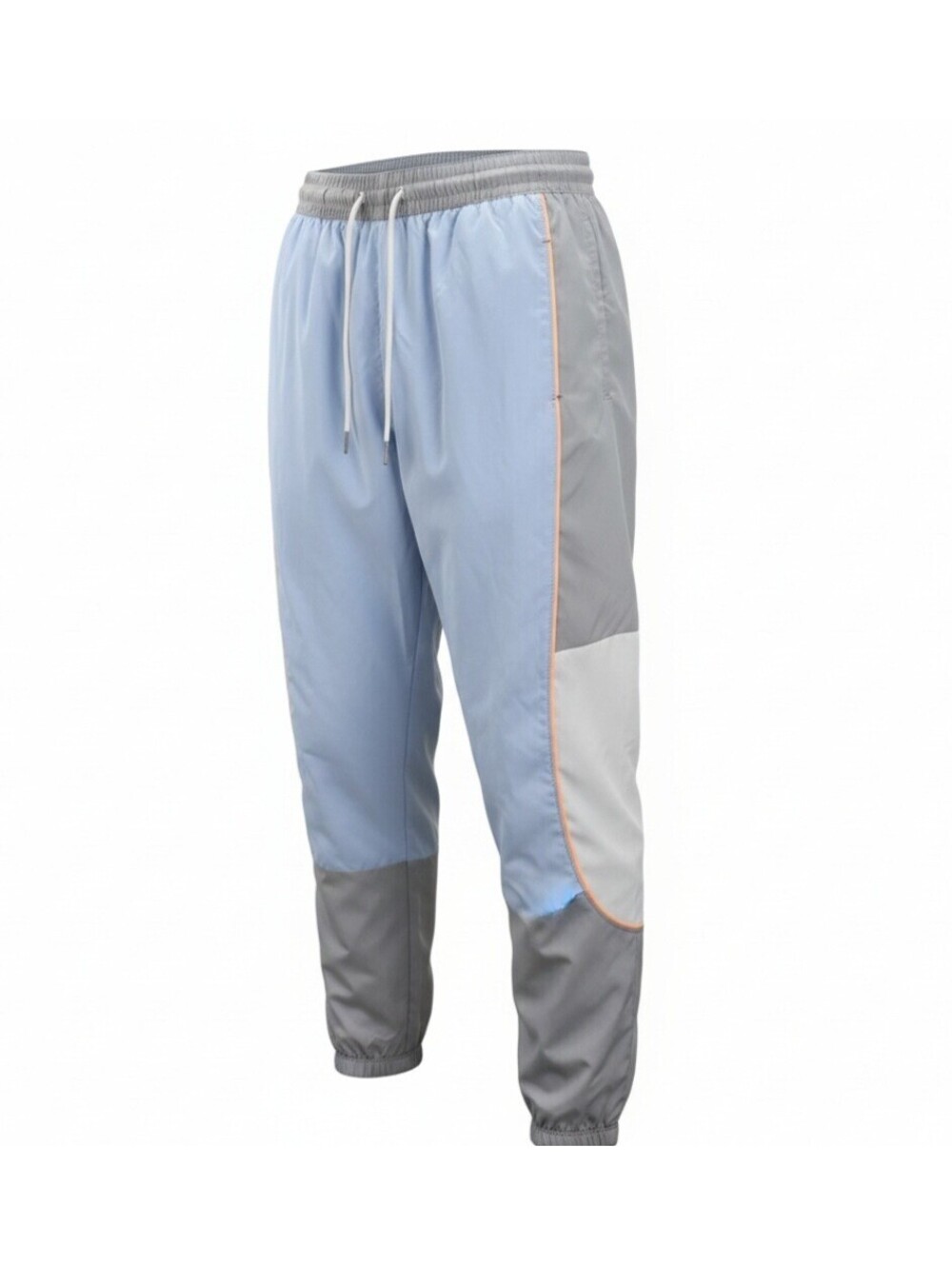Nike Throwback Men's Basketball Pants CV1914-407 Light Blue Grey White Size M